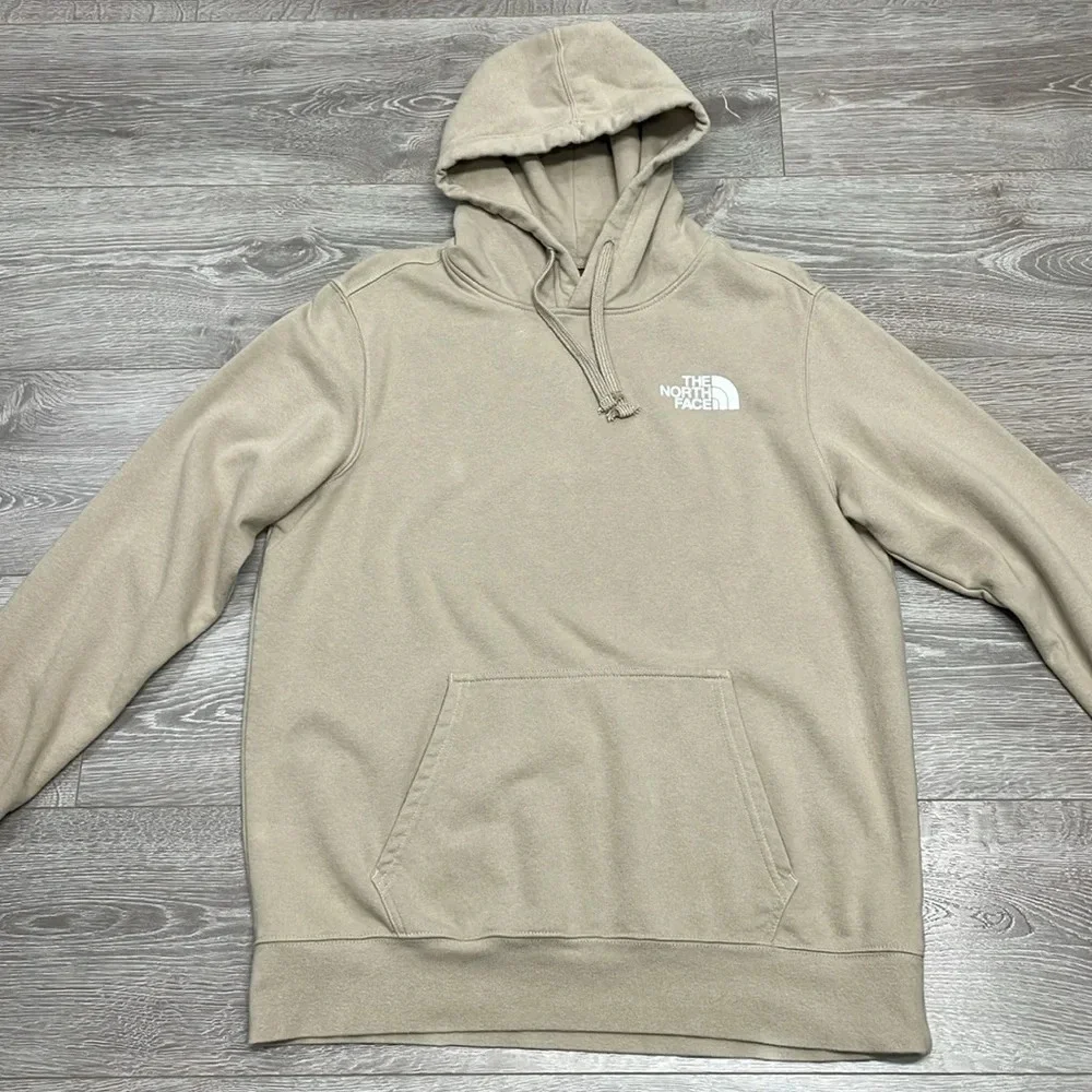 The North Face Men’s Box NSE Pullover Hoodie Khaki Stone L
